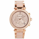 Michael Kors Parker Pink Dial Two Tone Steel Strap Watch for Women - MK5896 Authentic Buy Shop Now
