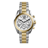 Michael Kors Bradshaw Chronograph Silver Dial Two Tone Steel Strap Watch For Women - MK5912 Authentic Buy Shop Now