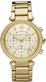Michael Kors Parker White Dial Gold Steel Strap Watch for Women - MK6056 Authentic Buy Shop Now