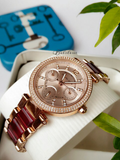 Michael Kors Parker Rose Gold Dial Two Tone Steel Strap Watch for Women - MK6239 Authentic Buy Shop Now