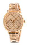 Michael Kors Nia Quartz Gold Dial Gold Steel Strap Watch For Women - MK3989 Authentic Buy Shop Now
