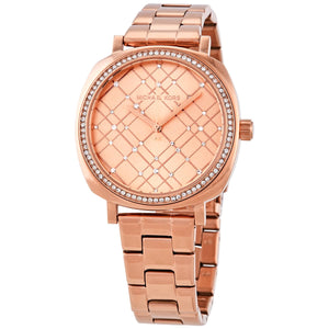 Michael Kors Nia Quartz Rose Gold Dial Rose Gold Steel Strap Watch For Women - MK3990 Authentic Buy Shop Now