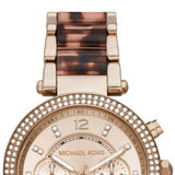 Michael Kors Parker Chronograph Rose Gold Dial Two Tone Steel Strap Watch For Women - MK6832 Authentic Buy Shop Now