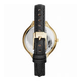 Michael Kors Slim Runway Quartz Gold Dial Black Leather Strap Watch For Women - MK2392 Authentic Buy Shop Now