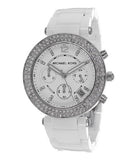 Michael Kors Parker White Dial White Leather Strap Watch for Women - MK5848 Authentic Buy Shop Now