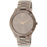 Michael Kors Runway Quartz Brown Dial Brown Steel Strap Watch For Women - MK3418 Authentic Buy Shop Now