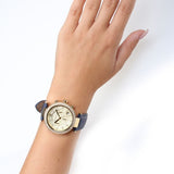 Michael Kors Parker Gold Dial Blue Leather Strap Watch for Women - MK2280 Authentic Buy Shop Now