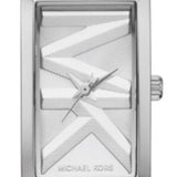 Michael Kors Empire Three Hand Silver Dial Silver Steel Strap Watch For Women - MK7407 Authentic Buy Shop Now