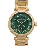 Michael Kors Skylar Green Dial Gold Steel Strap Watch for Women - MK6065 Authentic Buy Shop Now