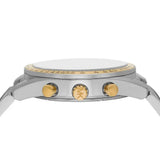 Michael Kors Accelerator Chronograph White Dial Silver Steel Strap Watch For Men - MK9112 Authentic Buy Shop Now