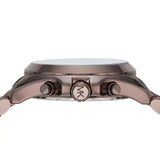 Michael Kors Bradshaw Chronograph Brown Dial Brown Steel Strap Watch For Women - MK6247 Authentic Buy Shop Now