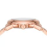 Michael Kors Camille Chronograph White Dial Rose Gold Steel Strap Watch For Women - MK7271 Authentic Buy Shop Now