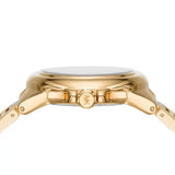 Michael Kors Camille Chronograph White Dial Gold Steel Strap Watch For Women - MK7270 Authentic Buy Shop Now