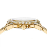 Michael Kors Camille Chronograph White Dial Gold Steel Strap Watch For Women - MK6994 Authentic Buy Shop Now