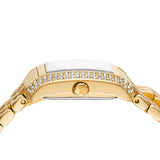 Michael Kors Emery Pave Double Wrap White Dial Gold Steel Strap Watch for Women - MK4833 Authentic Buy Shop Now