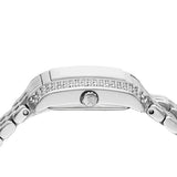 Michael Kors Emery Pave Double Wrap White Dial Silver Steel Strap Watch for Women - MK4834 Authentic Buy Shop Now
