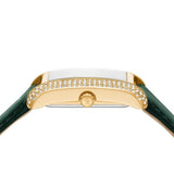 Michael Kors Emery Quartz Diamonds Green Dial Green Leather Strap Watch For Women - MK4697 Authentic Buy Shop Now
