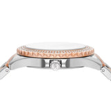 Michael Kors Everest Three Hand Rose Gold Dial Two Tone Steel Strap Watch For Women - MK7402 Authentic Buy Shop Now