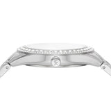 Michael Kors Harlowe Three-Hand Quartz Silver Dial Silver Steel Strap Watch For Women - MK4708 Authentic Buy Shop Now