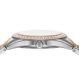 Michael Kors Harlowe Three-Hand Mother of Pearl White Dial Tri Tone Steel Strap Watch for Women - MK4846 Authentic Buy Shop Now