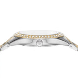 Michael Kors Harlowe Three-Hand Crystals White Dial Two Tone Steel Strap Watch for Women - MK4811 Authentic Buy Shop Now