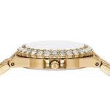 Michael Kors Lennox Quartz Green Dial Gold Steel Strap Watch For Women - MK7395 Authentic Buy Shop Now