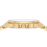 Michael Kors Lennox Three-Hand Silver Dial Gold Steel Strap Watch For Women - MK7278 Authentic Buy Shop Now