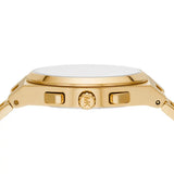 Michael Kors Lennox Chronograph White Dial Gold Steel Strap Watch For Men - MK9120 Authentic Buy Shop Now