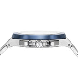 Michael Kors Lennox Chronograph Blue Dial Silver Steel Strap Watch For Men - MK8938 Authentic Buy Shop Now