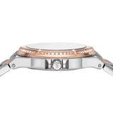 Michael Kors Lennox Three Hand Quartz Silver Dial Two Tone Steel Strap Watch For Women - MK6989 Authentic Buy Shop Now