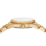 Michael Kors Lexington Pave Three-Hand Green Dial Gold Steel Strap Watch for Women - MK4842 Authentic Buy Shop Now
