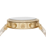 Michael Kors Parker Chronograph White Dial White Leather Strap Watch For Women - MK6916 Authentic Buy Shop Now