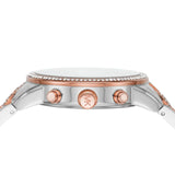 Michael Kors Ritz Chronograph Silver Dial Two Tone Steel Strap Watch For Women - MK6938 Authentic Buy Shop Now