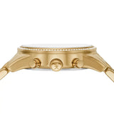 Michael Kors Ritz Chronograph Gold Dial Gold Steel Strap Watch For Women - MK7310 Authentic Buy Shop Now