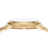 Michael Kors Runway Mercer Crystals Gold Dial Gold Steel Strap Watch For Women - MK6714 Authentic Buy Shop Now