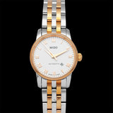 Mido Baroncelli Automatic White Dial Two Tone Steel Strap Watch For Women - M8600.9.N6.1 Authentic Buy Shop Now
