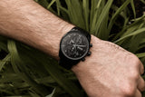 Hugo Boss Rafale Chronograph Black Dial Black Leather Strap Watch For Men - 1513456 Authentic Buy Shop Now
