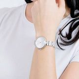 Calvin Klein Wavy Silver Dial Silver Steel Strap Watch for Women - K9U23146 Authentic Buy Shop Now