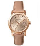 Burberry The City Beige Dial Brown Leather Strap Watch for Women - BU9014 Authentic Buy Shop Now