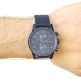 Hugo Boss Navigator Chronograph Blue Dial Blue Mesh Bracelet Watch for Men - 1513538 Authentic Buy Shop Now