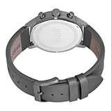Hugo Boss Architectural Grey Dial Grey Leather Strap Watch for Men - 1513570 Authentic Buy Shop Now