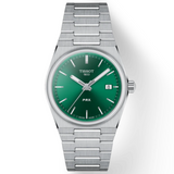Tissot PRX Quartz Green Dial Steel Silver Steel Strap Watch for Men - T137.410.11.081.00 Authentic Buy Shop Now