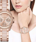 Michael Kors Blair Rose Gold Dial Two Tone Steel Strap Watch for Women - MK6175 Authentic Buy Shop Now