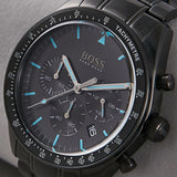 Hugo Boss Trophy Black Dial Black Steel Strap Watch for Men - 1513675 Authentic Buy Shop Now