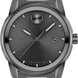 Movado Bold Verso Grey Dial Grey Steel Strap Watch for Men - 3600860 Authentic Buy Shop Now