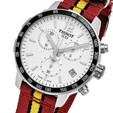 Tissot Quickster Chronograph NBA Miami Heat Edition White Dial Two Tone NATO Strap Watch for Men - T095.417.17.037.08 Authentic Buy Shop Now