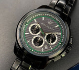 Maserati Royale Chronograph Black Dial Black Steel Strap Watch For Men - R8873637004 Authentic Buy Shop Now