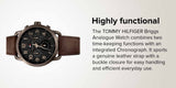 Tommy Hilfiger Briggs Chronograph Black Dial Brown Leather Strap Watch for Men - 1791425 Authentic Buy Shop Now