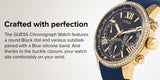 Guess Sunrise Blue Dial with Diamonds Blue Rubber Strap Watch For Women - W0616L2 Authentic Buy Shop Now