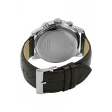 Guess Horizon Chronograph White Dial Brown Leather Strap Watch For Men - W0380G2 Authentic Buy Shop Now
